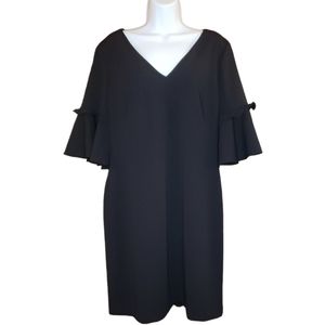 Ralph Lauren Lauren - Black Crepe Dress - 16 - LN